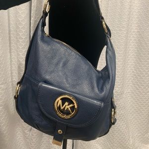 Michael Kors Blue Soft Leather Purse